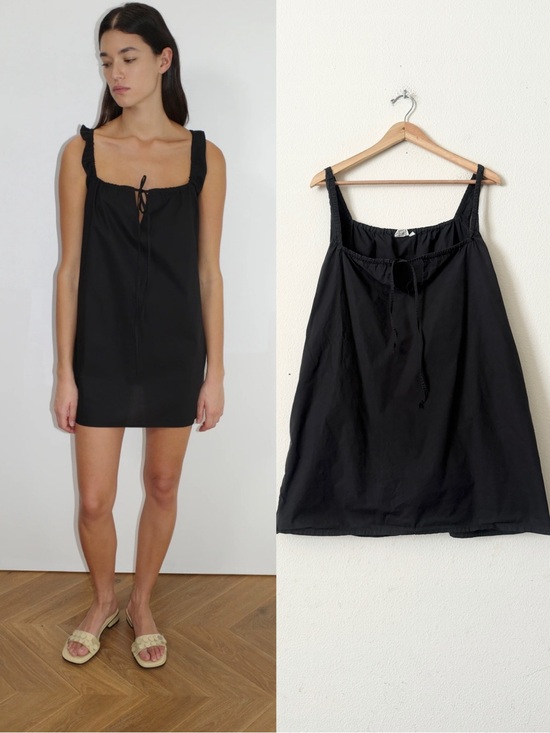 Deiji Studios Dresses & Skirts - Deiji Studios MEDIUM 100% organic cotton The Bow sleeveless dress in black